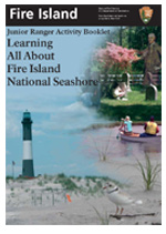 Cover of Fire Island's Junior Ranger Activity Booklet, titled