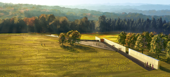 Artist rendering of the Memorial Plaza