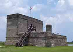Fort Matanzas from the west (marsh) side