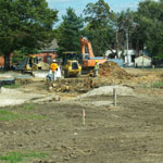 Construction begins on the new Visitor Center.