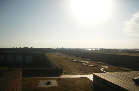 Present view looking toward river