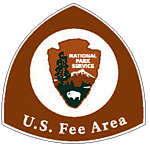 National Park Service Fee Area Sign