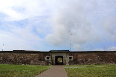 entrance to historic Fort Moultrie