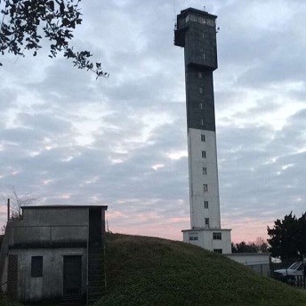 Charleston Lighthouse at Sunset