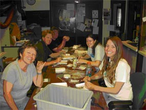 field school lab work