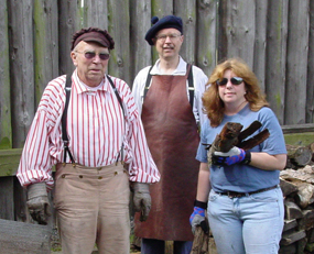 Volunteers help during an annual cleanup day