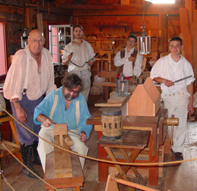 Volunteers in the Carpenter Shop