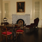Arlington house furniture in Stone House parlor at Friendship Hill