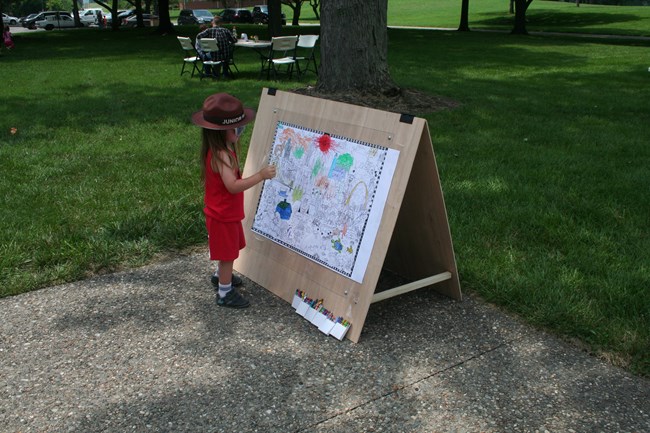 Young Visitor Exploring during a Junior Ranger event