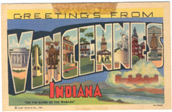 Vincennes postcard