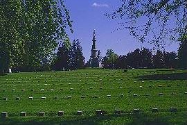 The National Cemetery at Gettysburg.