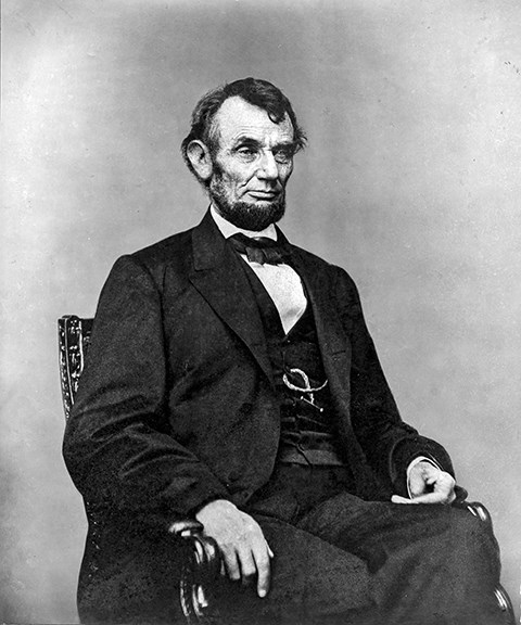 Abraham Lincoln sitting
