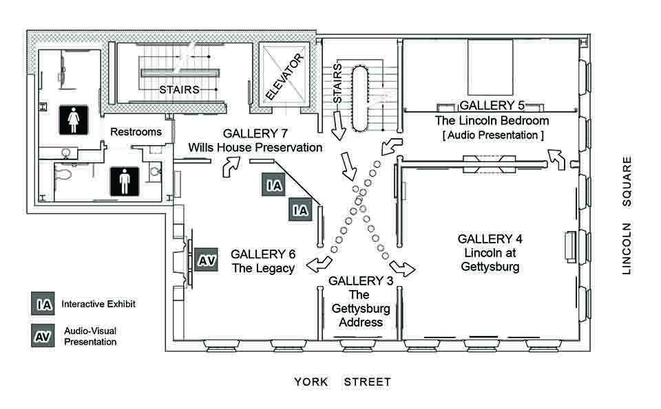 The Wills House second floor plan.
