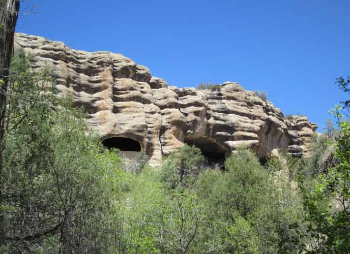Summer view from Cliff Dweller Canyon.