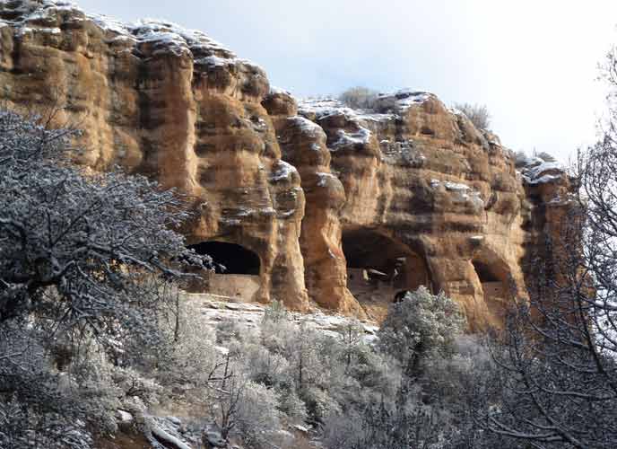 Winter view from Cliff Dweller Canyon.