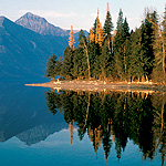 Fall reflections on Lake McDonald