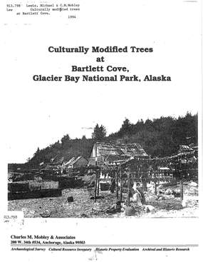 Culturally Modified Tree Report