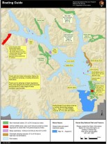 Map showing boating regulations