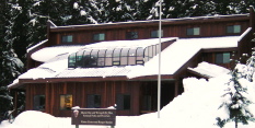 yakutat ranger station in snow