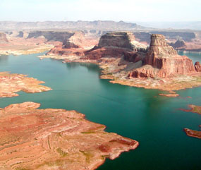 Gunsight Butte on Lake Powell