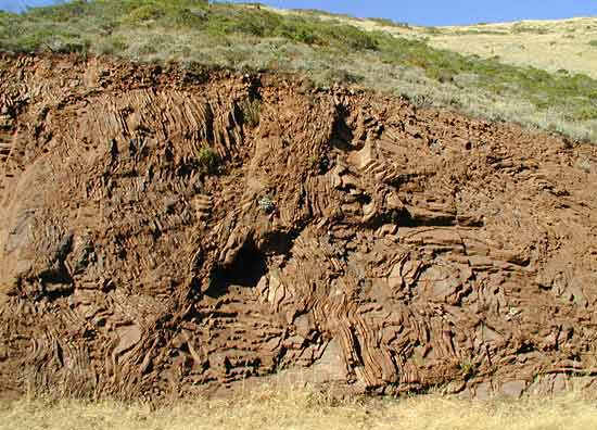 Folded ribbon chert
