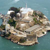 aerial of Alcatraz Island