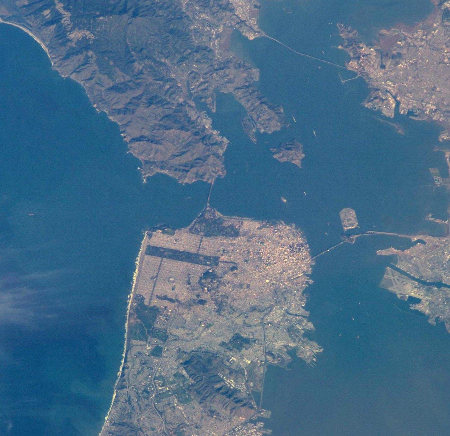 NASA Photo from the International Space Station of the San Francisco Bay Area.