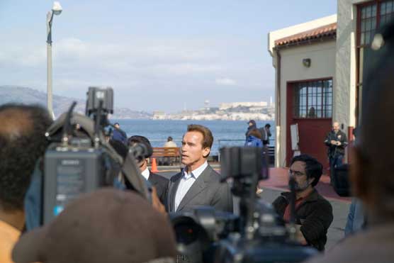 The Governor of California at Golden Gate National Recreation Area.