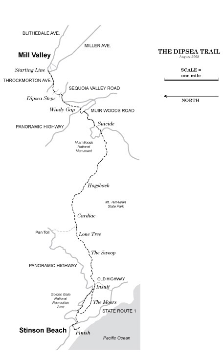 Dipsea Race Trail Map
