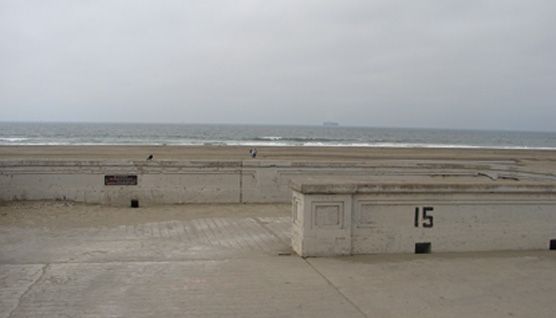 Boat ramp at stairwell 15 at Ocean Beach.