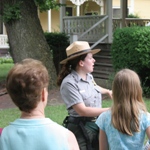 National Park Rangers and volunteers provide programs about Governors Island and its history.