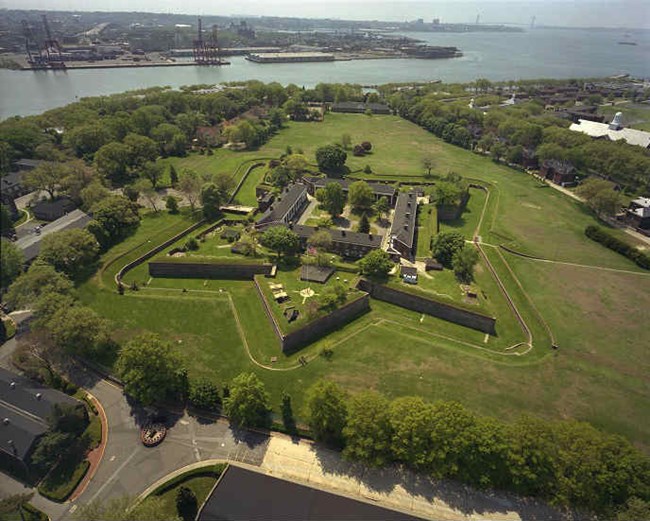 Aerial of Fort Jay