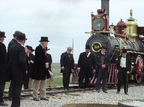 Reenactors during Last Spike Ceremony