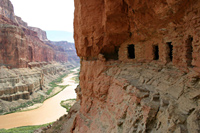 PREHISTORIC GRANARIES ABOVE NANKOWEAP.