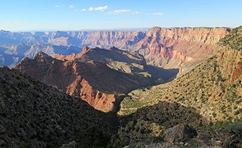 View north of Grand Canyon from Desert View area