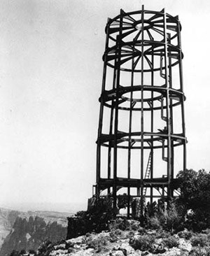 The steel framework of watchtower