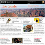 Front cover of 2009 Season North Rim Guide Newspaper