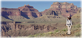 hiker at Grand Canyon National Park