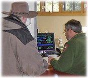 Visitor obtaining a permit at the Grand Canyon Backcountry Information Center