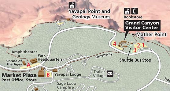 village map showing the location of archeology day activities.