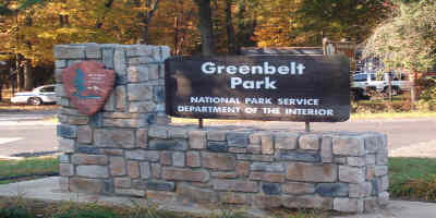 picture of the Greenbelt Park entrance