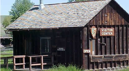 View of the park visitor center.