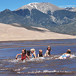 Children Splashing in Medano Creek 2009