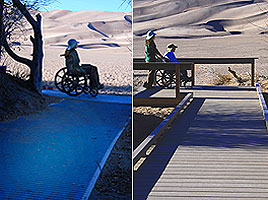 Access ramps at Great Sand Dunes