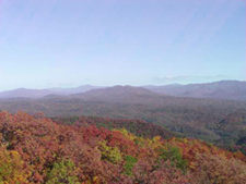 The view into the park from the Look Rock webcam.