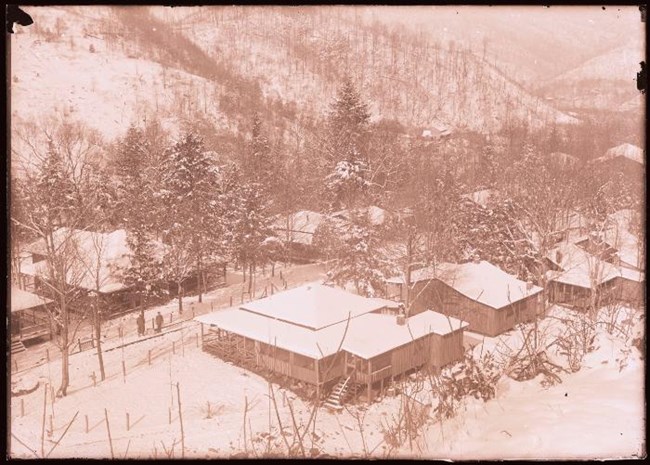 Elkmont in winter circa 1928