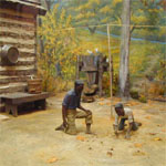 Diarama of George and brother, Jim