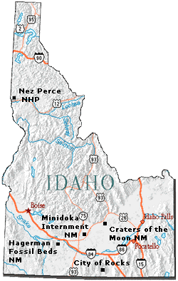 Map of Idaho