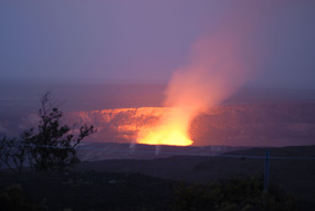 Halema`uma`u before dawn