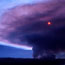 Gasses rise skyward